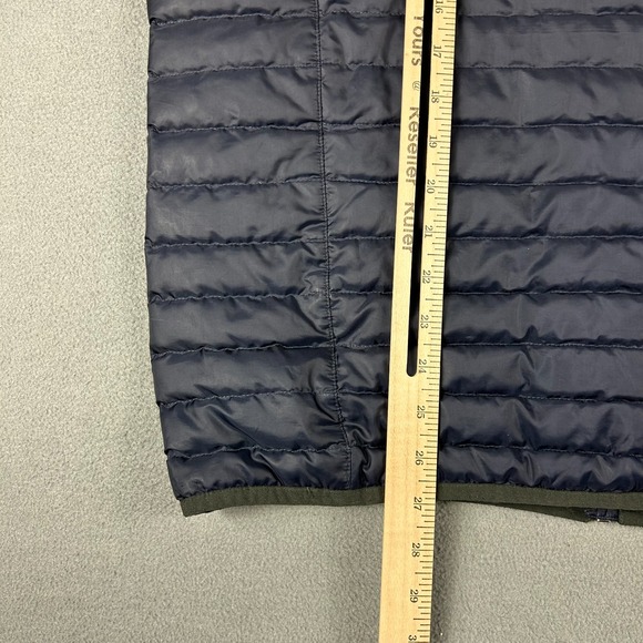 Eddie Bauer EB650 Jacket Mens Medium Quilted Full Zip Blue Down Puffer Winter - Picture 12 of 12